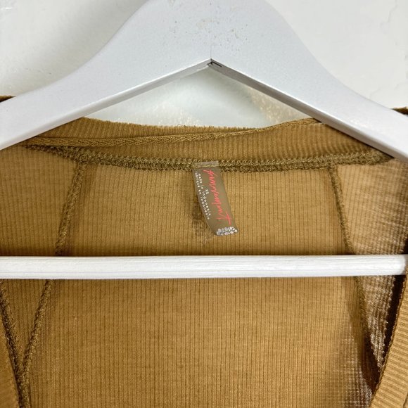 FREE PEOPLE Workout Coverup Tank in Olive Green Size X-Small - Picture 2 of 4